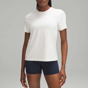 Lululemon License to Train Classic-Fit T-Shirt Heathered Bone Size 6
